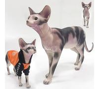Blazea Detachable Cat Clothing Display Mannequin, Kittens Statue Sculpture for Boutiques/Shop Window/Stage Prop, Portable Cat Pet Dress Form Torso