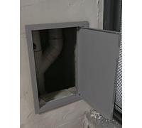 Blazea Drywall Push Lock Access Door, Duct/Electrical/Wires Metal Access Panel, Ceiling/Wall Mounted Hole Cover Plate, Small Inspection Service Doors(Gray,45x45cm)