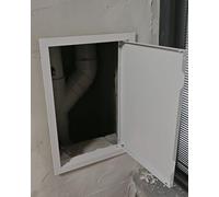 Blazea Drywall Push Lock Access Door, Duct/Electrical/Wires Metal Access Panel, Ceiling/Wall Mounted Hole Cover Plate, Small Inspection Service Doors(White,55x55cm)