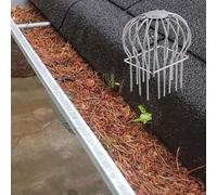 Blazea Gutter Guard Down Pipe Gutter Filter Strainer for Square Downspout, Rust Resistant Gutter Guard Metal, Leaf Strainers Down Spout Drain Cover(Color:2PCS,Size:Large 9x14cm (3.5x5.5in))