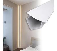 Blazea LED Aluminum Channel Skirting, Wall Corner or Ceiling Light Profile Decor for Bedroom/Living Room/Theater, Double Side Indirect Lighting Molding(2m/6.6ft)