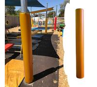 Blazea Playground Heavy Duty Safety Pole Pads, Fits 2.5in - 8in Diameter Round Pole, Waterproof Garage Protective Pole Padding Wrap Around, Self Adhesive(Orange,Dia 5.5in(14cm) Pole)