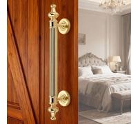 Blazea Rustic Barn Door Handle Pulls, 25 29 35 46 56 cm Long Stainless Steel Sliding Door Pull, Kitchen Shed Garage Gate Handles Doors Hardware(Gold,25cm(9 7/8"))