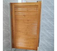 Blazea Single Cafe Door Swinging Door Wooden, 90 cm High Louvered Half Door Heavy Duty, Internal Double Action Saloon Swing Doors Western Style Decor(W 70cm(27 1/2"))