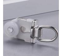 Blazea Smooth Quiet Curtain Track Rollers for Pelmet Box, 10 20 30 40 50 150 200 Pcs Curtain Rails Pulleys, Sliding Glider Curtain Track Roller Hooks(30PCS)