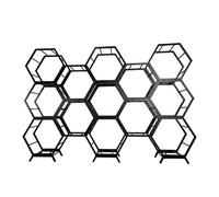 Blazea Tyre Rack Metal Wheel Rim Display Rack Multiple, Stackable Car Tire Rims Holder Space-saving, Heavy Duty Tyre Rim Storage Stand for Garage/Repair Shop/Workshops(13+3)