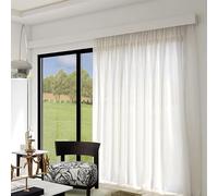 Blazea Window Curtain Pelmet Box with Track, Decorative Valance Panel Ceiling or Wall Mounting, White Hidden Curtain Track Rail System(Wall Mount,170cm (5.6ft))