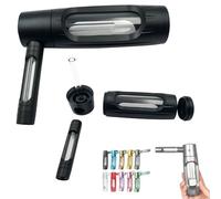 Blazecan, Smart Secret Compartment Bottle, Lightweight Bottles, Portable Compartment Bottle Pocket-Sized with Box, Pocket-Sized Bottles Travel Companion, Easy to Use and Clean (Black)