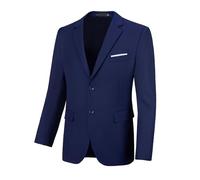 Blazer for Men Casual Mens Suit Jacket Slim Fit Men's Suit Outfit Notch Lapel Men's Sport Coats & Blazers, Navy Blue, 4XL