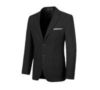 Blazer for Men Casual Mens Suit Jacket Slim Fit Men's Suit Outfit Notch Lapel Men's Sport Coats & Blazers, Black, 4XL