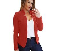 Blazer for Women Beige Short - Boucle Blazer Women's Short, Traditional Blazer Modern Casual Office Cropped Jacket Trench Coat Women's Blazer Elegant Sporty Short Business Blazer Slim Fit Office