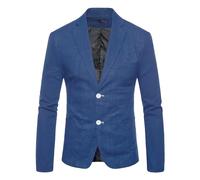 Blazer Men Jackets Smart Casual, Contemporary Men's Fashion Suit Jacket for Spring Summer Season Slim Fit Tailored with Fabric