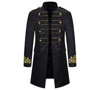 Blazer Men's Medieval Gothic Tuxedo Coat Steampunk Vintage Lapel Costume Men Halloween Carnival Party Suit Tailcoat Cosplay Prom Wedding Jacket m923