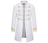 Blazer Men's Medieval Gothic Tuxedo Coat Steampunk Vintage Lapel Costume Men Halloween Carnival Party Suit Tailcoat Cosplay Prom Wedding Jacket m923