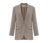 Blazer with open lapels- female- Michael Kors- Blazers- Gray- S- Jackets S