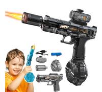 Blazerat Water Gun, Blaze Rat Auto Water Blaster 32ft Range, 500ml Tank, LED Light Electric Water Gun, Dual Modes Blaze Rat Water Blaster, Electric Water Guns for Pool Beach Battles (Black)