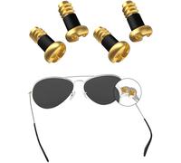 BLAZERBUCK 2 Pairs Replacement Screws for RayBan RB3362/RB3445/RB3478 Sunglasses Gold
