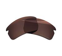 BlazerBuck Anti-salt Polarized Replacement Lens & Sock Kit for Oakley Flak 2.0 Asian Fit OO9271 - Amber