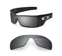 BlazerBuck Anti-salt Polarized Replacement Lenses for Oakley Batwolf OO9101 - Silver Chrome