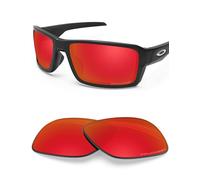 BlazerBuck Anti-salt Polarized Replacement Lenses for Oakley Double Edge OO9380 Sunglasses - Fire Red