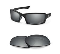 BlazerBuck Anti-salt Polarized Replacement Lenses for Oakley Fives Squared Sunglasses - Silver Chrome
