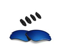 BlazerBuck Anti-salt Polarized Replacement Lenses for Oakley Flak Draft OO9364 - Midnight Blue
