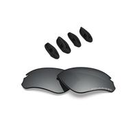 BlazerBuck Anti-salt Polarized Replacement Lenses for Oakley Flak Draft OO9364 - Silver Chrome