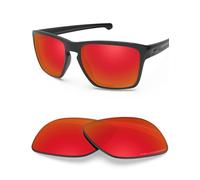 BlazerBuck Anti-salt Polarized Replacement Lenses for Oakley Sliver OO9262 - Fire Red