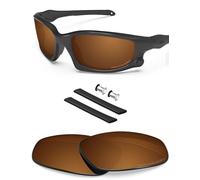 BlazerBuck Anti-salt Polarized Replacement Lenses for Oakley Split Jacket OO9099 - Amber