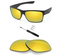 BlazerBuck Anti-salt Polarized Replacement Lenses for Oakley TwoFace OO9189-24K Gold