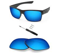 BlazerBuck Anti-salt Polarized Replacement Lenses for Oakley TwoFace OO9189 - Ice Blue