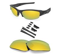 BlazerBuck Anti-salt Polarized Replacement Lenses & Sock kit for Oakley Flak Jacket - Cosmic Purple