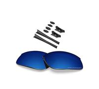 BlazerBuck Anti-salt Polarized Replacement Lenses & Sock kit for Oakley Flak Jacket - Midnight Blue