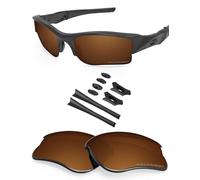 BlazerBuck Anti-salt Polarized Replacement Lenses & Sock Kit for Oakley Flak Jacket XLJ - Amber