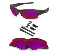 BlazerBuck Anti-salt Polarized Replacement Lenses & Sock Kit for Oakley Flak Jacket XLJ - Burned Starry