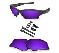 BlazerBuck Anti-salt Polarized Replacement Lenses & Sock Kit for Oakley Flak Jacket XLJ - Cosmic Purple
