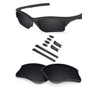 BlazerBuck Anti-salt Polarized Replacement Lenses & Sock Kit for Oakley Half Jacket XLJ - Black