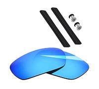 BlazerBuck Anti-salt Polarized Replacement Lenses & Sock Kit for Oakley Jawbone Racing Jacket - Ice Blue