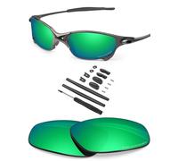 BlazerBuck Anti-salt Polarized Replacement Lenses & Sock Kit for Oakley Juliet - Emerald Green