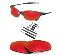 BlazerBuck Anti-salt Polarized Replacement Lenses & Sock Kit for Oakley Juliet - Fire Red