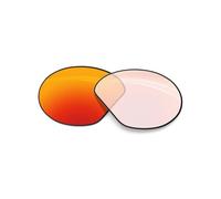 BlazerBuck Anti-salt Replacement Lens Compatible with Oakley Meta HSTN OW8002-51mm Smart Glasses - Clear to Fire Red Photochromic