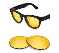 BlazerBuck Anti-salt Replacement Lenses Compatible with Ray-Ban Meta Headliner RW4009 | RW4013 (Gen 2) 50mm Smart Glasses - High Intensity yellow