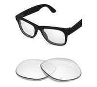 BlazerBuck Anti-salt Replacement Lenses Compatible with Ray-Ban Meta Wayfarer RW4008 | RW4012 (Gen 2) 53mm Smart Glasses - HD Clear With Blue Light Blocking