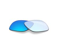 BlazerBuck Anti-salt Replacement Lenses & Sock Kit for Oakley Fast Jacket OO9097/Fast Jacket Asian Fit OO9162- Clear to Ice Blue Photochromic