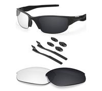 BlazerBuck Anti-salt Replacement Lenses & Sock Kit for Oakley Half Jacket 2.0 OO9144 - Clear Green Photochromic