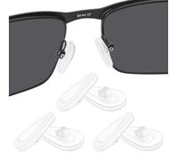 BlazerBuck Clear Replacement Nose Piece Pads for Oakley Tincup OX3184 | Carbon OX5094 | 0.5 Ti OX5099 Glasses - 3 Pairs