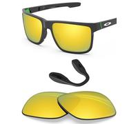 BlazerBuck Polarized Replacement Lenses & Nose Piecess for Oakley Crossrange OO9361 Sunglasses - 24K Gold
