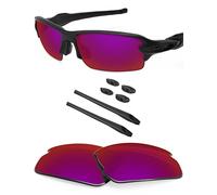BlazerBuck Polarized Replacement Lenses & Sock Kit for Oakley Flak 2.0 OO9295 - Burned Starry