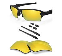 BlazerBuck Polarized Replacement Lenses & Sock Kit for Oakley Flak 2.0 XL OO9188-24K Gold