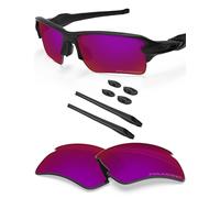 BlazerBuck Polarized Replacement Lenses & Sock Kit for Oakley Flak 2.0 XL OO9188 - Burned Starry